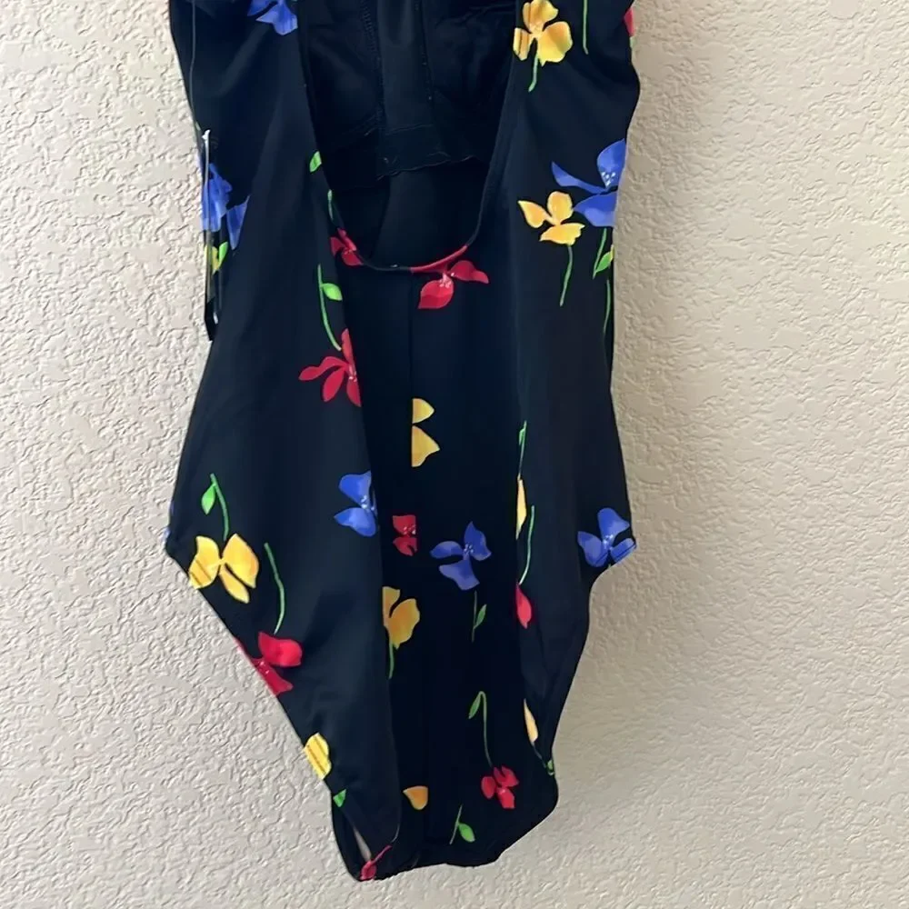 NWT Vintage DKNY Floral Swimsuit size 10 - Picture 6 of 8